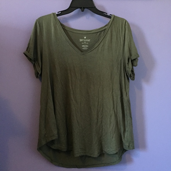 American Eagle Outfitters Tops - Green American Eagle Tee